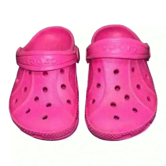 Crocs Classic Clog -  Kid - Pink Crush size 4 big kid pre-loved - Picture 2 of 8